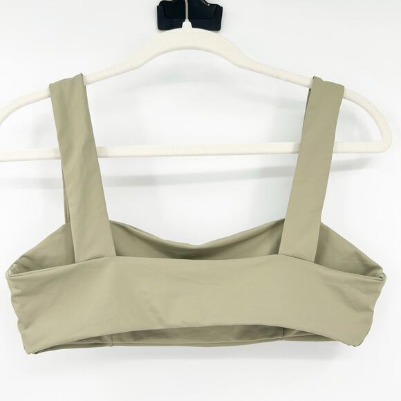 Tan + Lines‎ by Sivan Ayla Womens Beach St. John Wide Strap Swim Bikini Top M - Picture 5 of 5